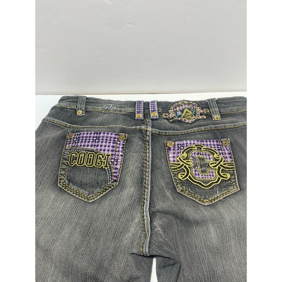 Coogi Women’s Jeans Black Size 14W Embroidered Back Pockets - Picture 2 of 7